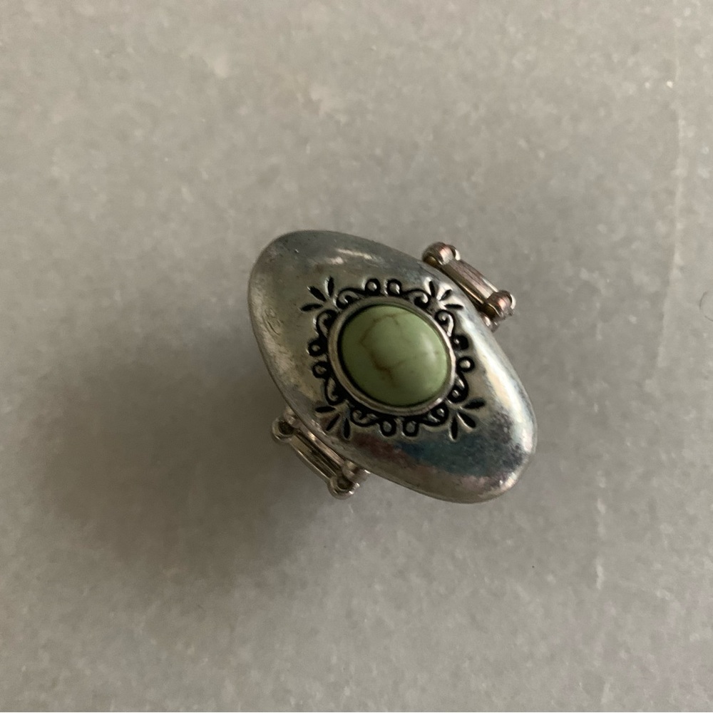 Stretchy Faux Turquoise ring